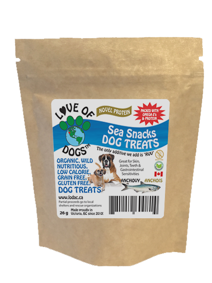 Love of Dogs' Organic Sea Snacks - low calorie, nutrient dense, one ingredient treat that all dogs love!
